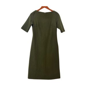 Amaranto Olive Green Sheath Dress. Size 10